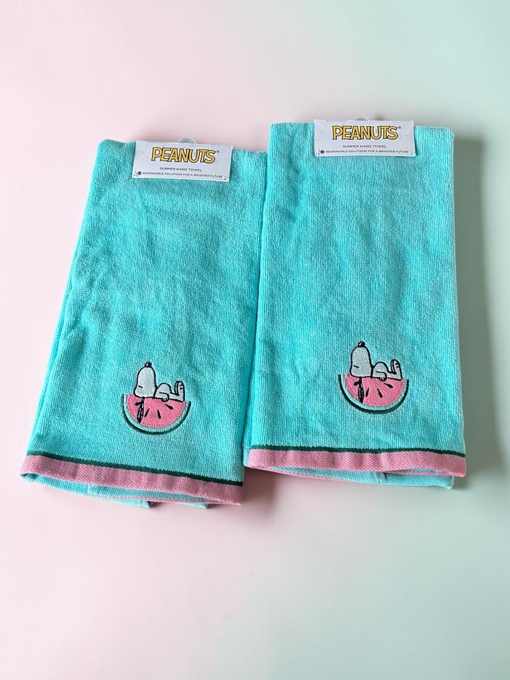 Peanuts Snoopy Watermelon Tea Towels | Set of 2 |